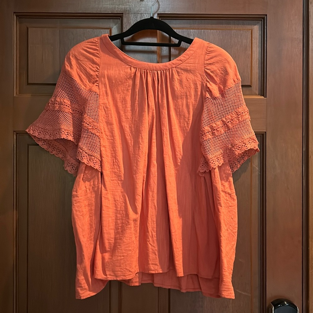 Old Navy Linen XXL Tera Cotta top